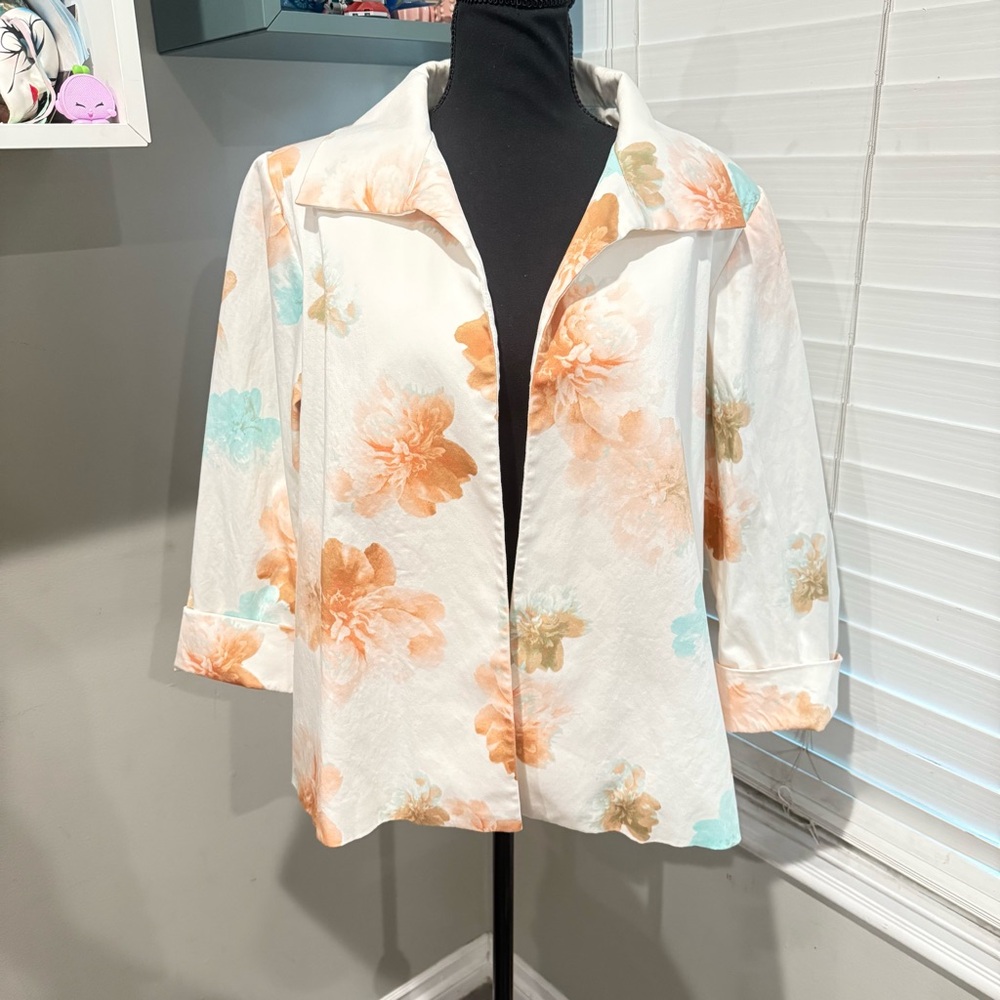 CALVIN‎ KLEIN Women's Floral Open Front
Blazer